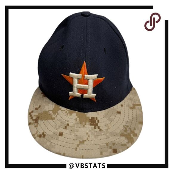 New Era Men's Houston Astros 59FIFTY Fitted Hat Navy Blue Realtree Camo Size 7 - Picture 1 of 6